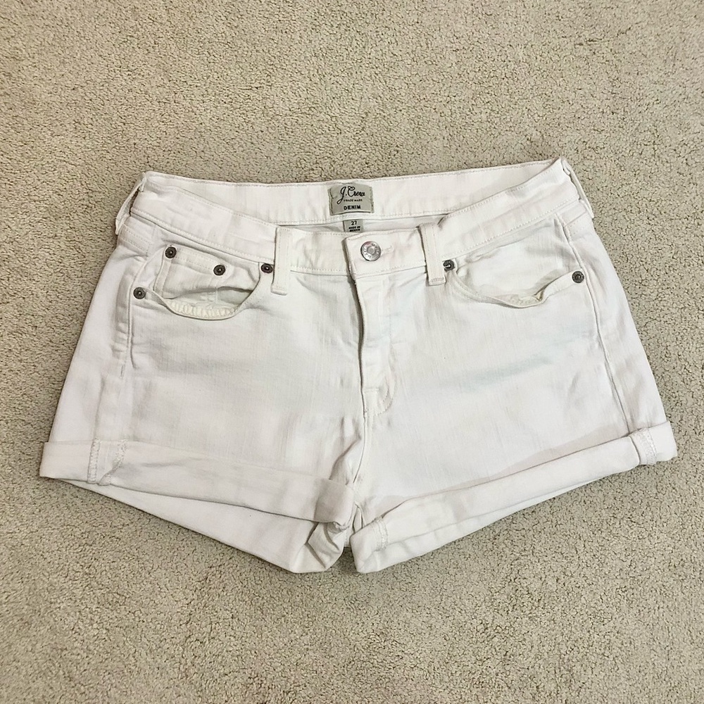 J. Crew Denim Short in White - size 27 - 4 inch inseam